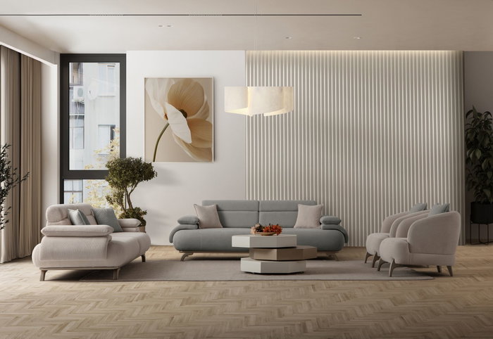 Atelier Del Sofa Bonjo Silver - Gris